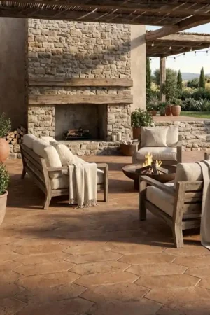 Carrelage effet terre cuite CALDERA TERRA 6x26 Produit De Marque
